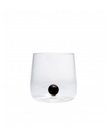 Bicchiere vetro borosilicato Bilia Nero set 6 pezzi
